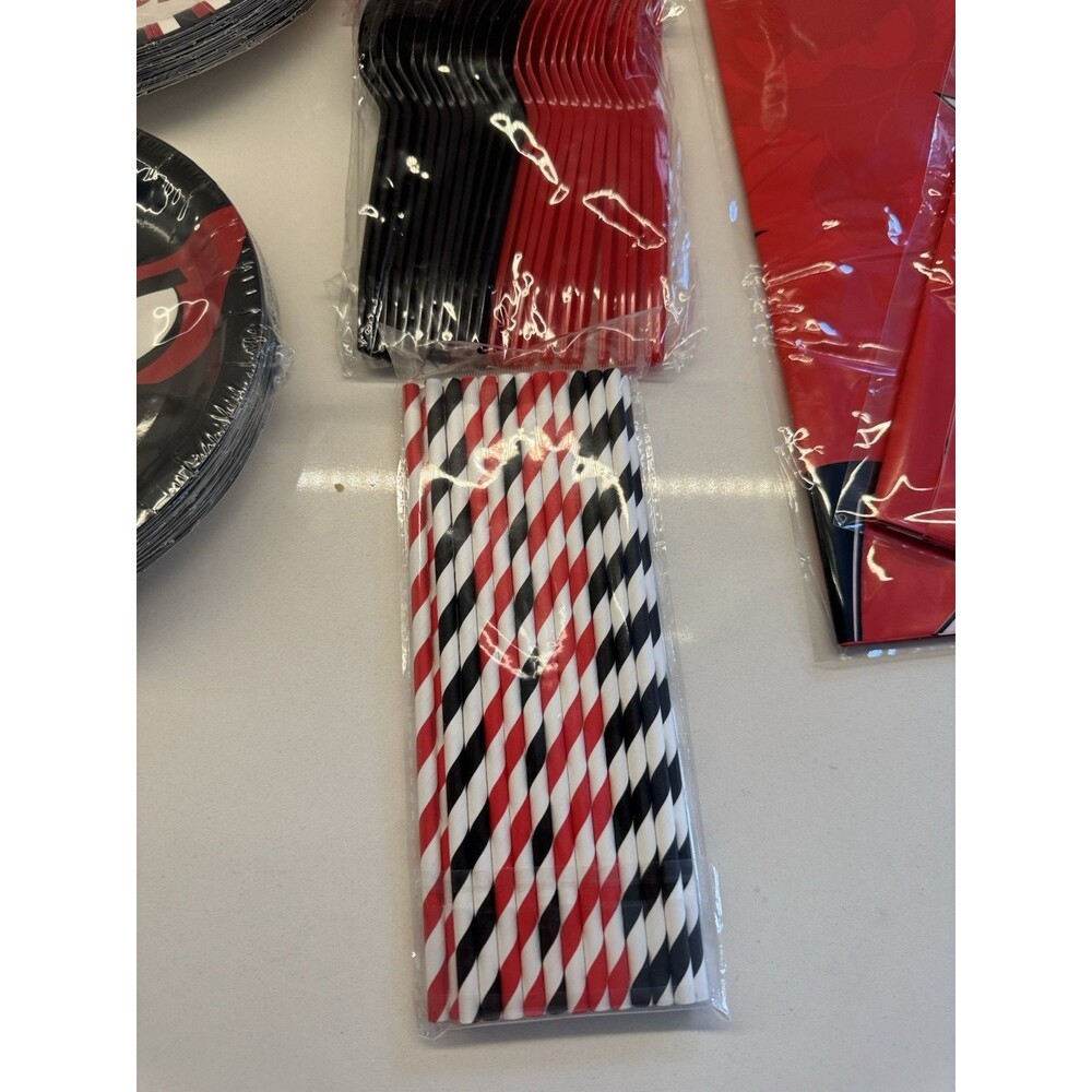 Ninja Birthday Party Supplies serves 24 Dinner Plates Dessert Plates Cups Napkin - Picture 8 of 12